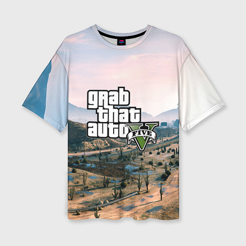 Женская футболка оверсайз Grand Theft Auto 5 / 3D-принт – фото 1
