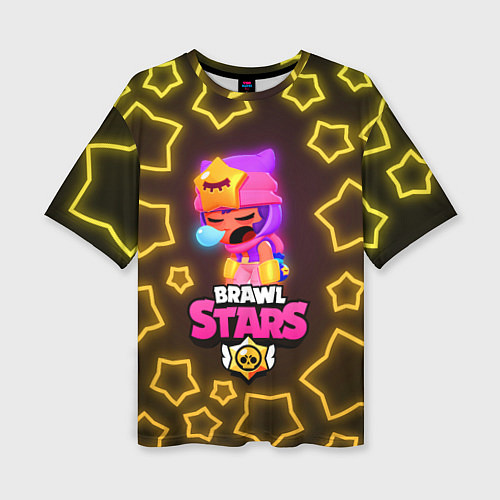 Женская футболка оверсайз Brawl Stars Sandy / 3D-принт – фото 1