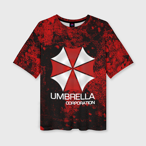 Женская футболка оверсайз UMBRELLA CORP / 3D-принт – фото 1