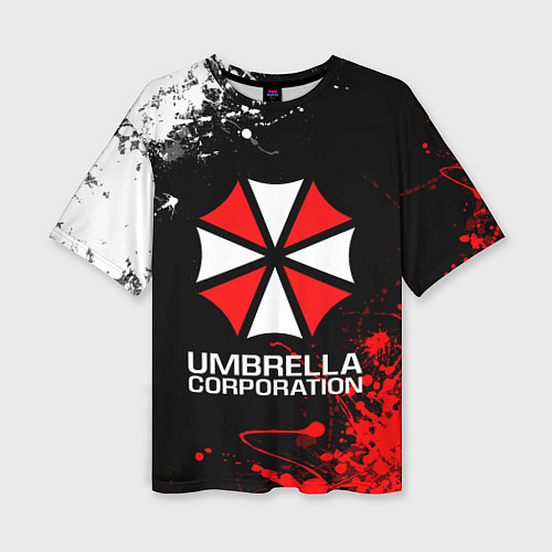 Женская футболка оверсайз UMBRELLA CORPORATION / 3D-принт – фото 1