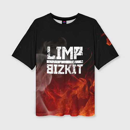 Женская футболка оверсайз LIMP BIZKIT / 3D-принт – фото 1