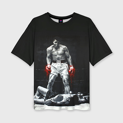Женская футболка оверсайз Muhammad Ali / 3D-принт – фото 1