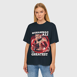 Футболка оверсайз женская Muhammad Ali, цвет: 3D-принт — фото 2