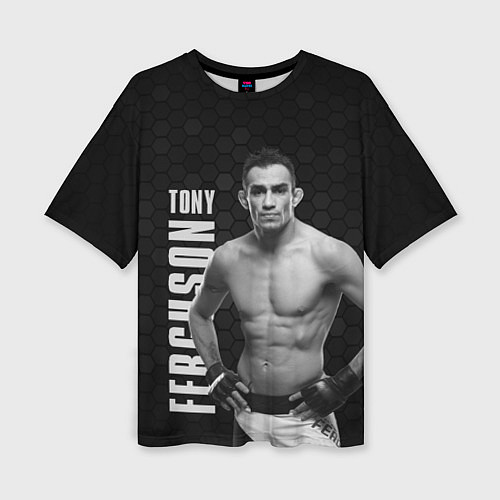 Женская футболка оверсайз EL CUCUY Tony Ferguson / 3D-принт – фото 1