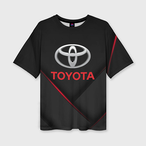 Женская футболка оверсайз TOYOTA / 3D-принт – фото 1