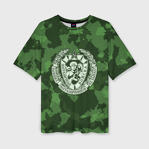 Женская футболка оверсайз Пограничные Войска / 3D-принт – фото 1
