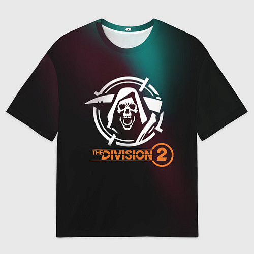 Женская футболка оверсайз The Division 2 Logo / 3D-принт – фото 1