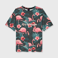 Женская футболка оверсайз Flamingo