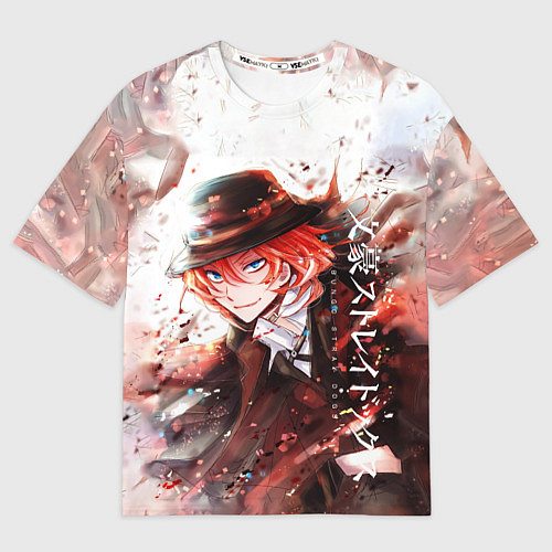 Женская футболка оверсайз Bungou Stray Dogs / 3D-принт – фото 1