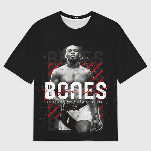 Женская футболка оверсайз Bones Jones / 3D-принт – фото 1