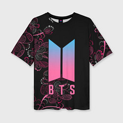 Женская футболка оверсайз BTS