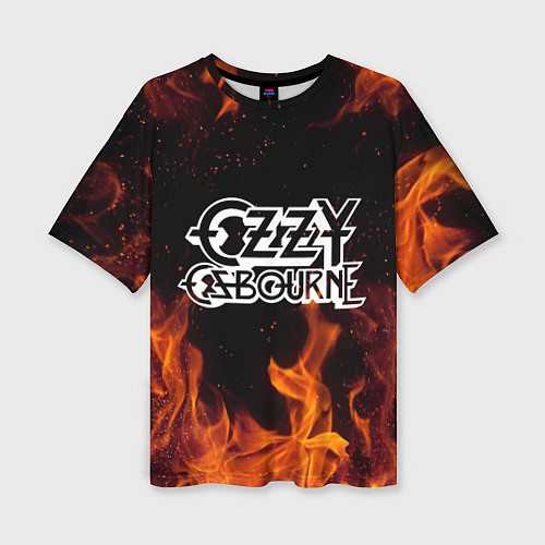 Женская футболка оверсайз Ozzy Osbourne / 3D-принт – фото 1