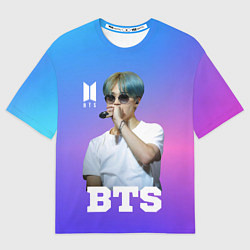 Футболка оверсайз женская BTS, цвет: 3D-принт