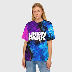 Футболка оверсайз женская LINKIN PARK, цвет: 3D-принт — фото 2