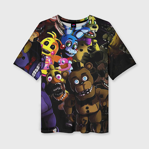 Женская футболка оверсайз Five Nights At Freddy's / 3D-принт – фото 1