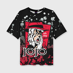 Футболка оверсайз женская Приключения ДжоДжо, цвет: 3D-принт