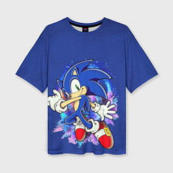 Женская футболка оверсайз Sonic