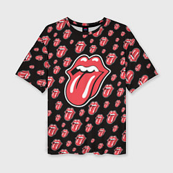 Женская футболка оверсайз Rolling stones