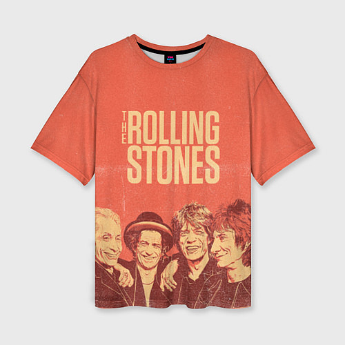 Женская футболка оверсайз The Rolling Stones / 3D-принт – фото 1