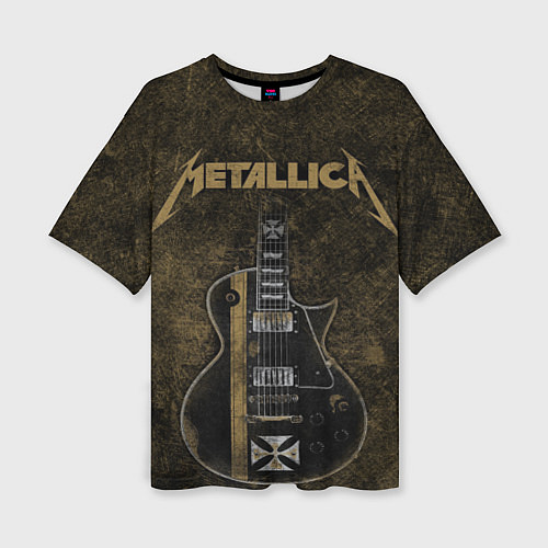 Женская футболка оверсайз Metallica / 3D-принт – фото 1