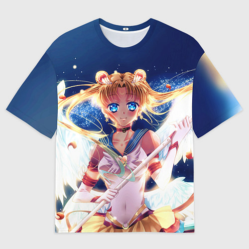 Женская футболка оверсайз SAILOR MOON / 3D-принт – фото 1