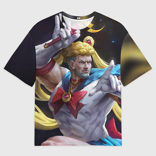 Женская футболка оверсайз Сейлор Панч / 3D-принт – фото 1