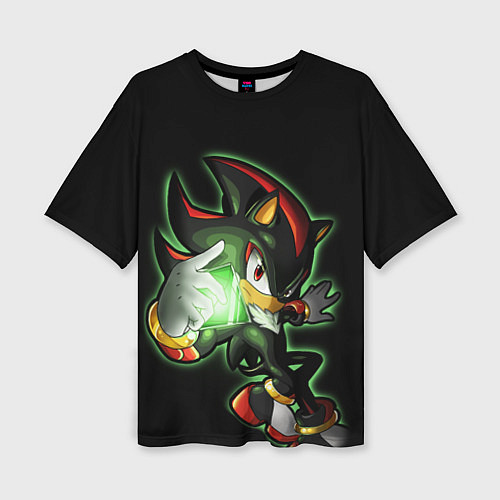 Женская футболка оверсайз SHADOW / 3D-принт – фото 1