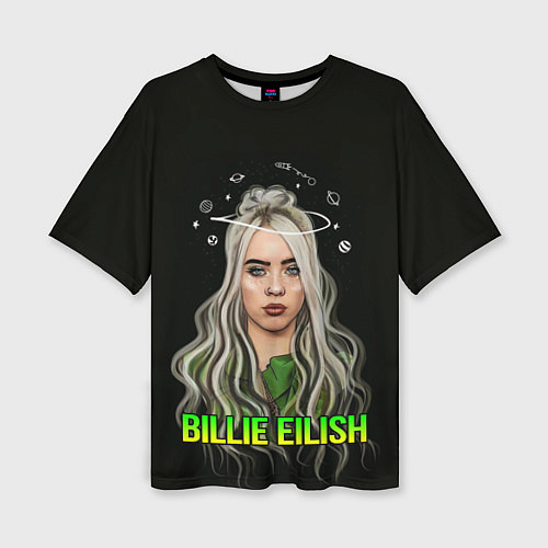 Женская футболка оверсайз BILLIE EILISH / 3D-принт – фото 1
