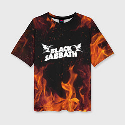 Футболка оверсайз женская Black Sabbath, цвет: 3D-принт