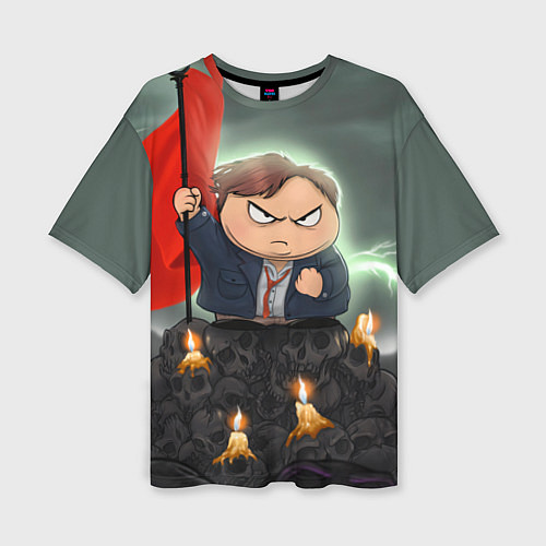 Женская футболка оверсайз Eric Cartman / 3D-принт – фото 1