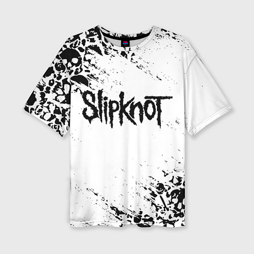 Женская футболка оверсайз SLIPKNOT / 3D-принт – фото 1