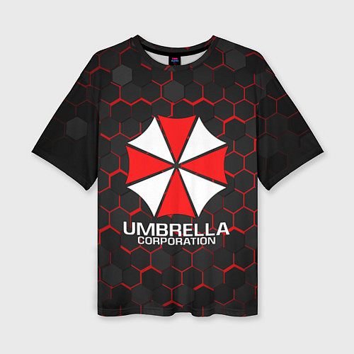 Женская футболка оверсайз UMBRELLA CORP / 3D-принт – фото 1