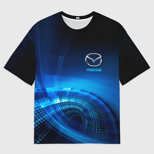 Женская футболка оверсайз MAZDA / 3D-принт – фото 1