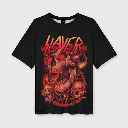 Женская футболка оверсайз Slayer 20 / 3D-принт – фото 1