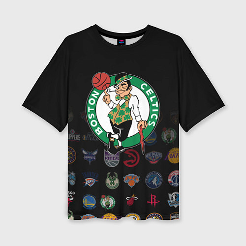 Женская футболка оверсайз Boston Celtics 1 / 3D-принт – фото 1