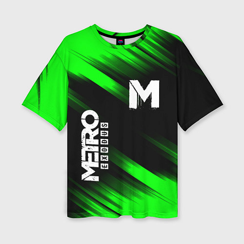 Женская футболка оверсайз METRO EXODUS / 3D-принт – фото 1