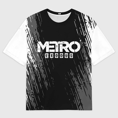 Женская футболка оверсайз METRO EXODUS / 3D-принт – фото 1