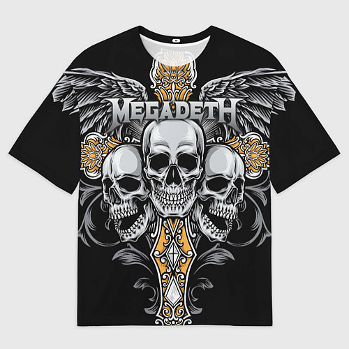 Женская футболка оверсайз Megadeth / 3D-принт – фото 1