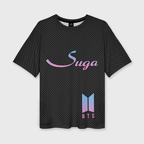 Женская футболка оверсайз BTS Suga / 3D-принт – фото 1