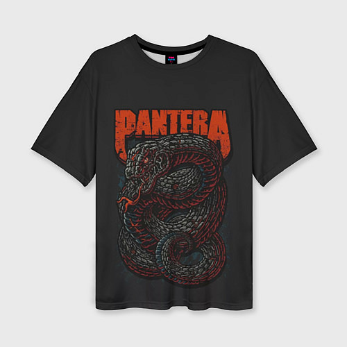 Женская футболка оверсайз PANTERA / 3D-принт – фото 1