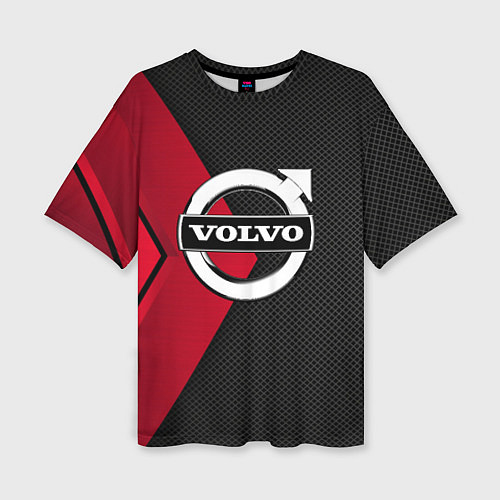 Женская футболка оверсайз VOLVO / 3D-принт – фото 1