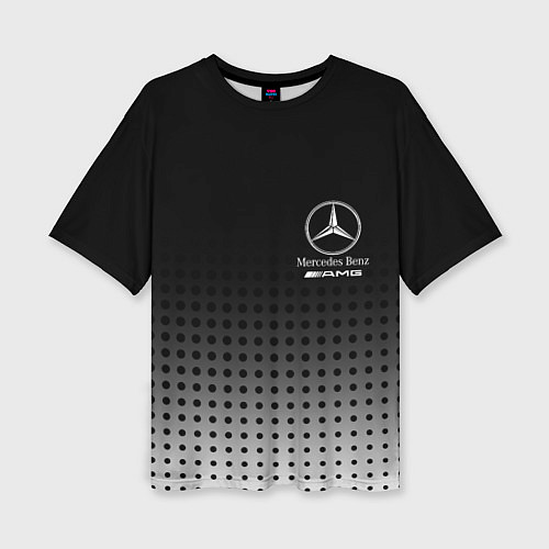 Женская футболка оверсайз Mercedes-Benz / 3D-принт – фото 1