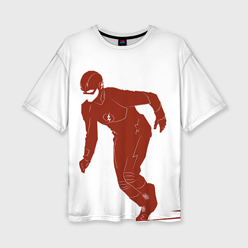 Женская футболка оверсайз The Flash / 3D-принт – фото 1