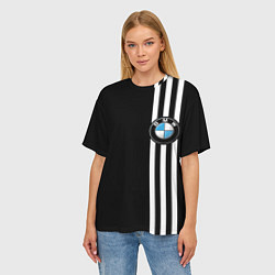 Футболка оверсайз женская BMW SPORT, цвет: 3D-принт — фото 2