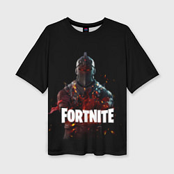 Женская футболка оверсайз Fortnite Black Knight