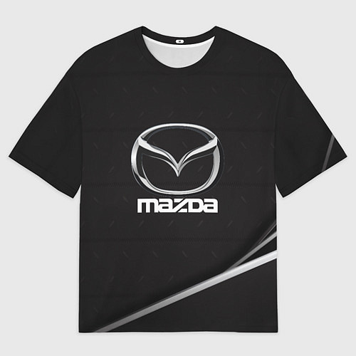 Женская футболка оверсайз MAZDA / 3D-принт – фото 1