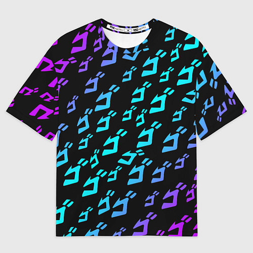 Женская футболка оверсайз JOJOS BIZARRE ADVENTURE / 3D-принт – фото 1