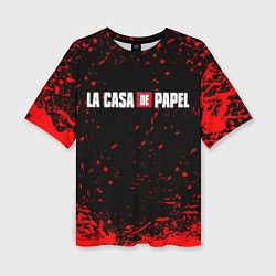 Женская футболка оверсайз La Casa de Papel спина Z