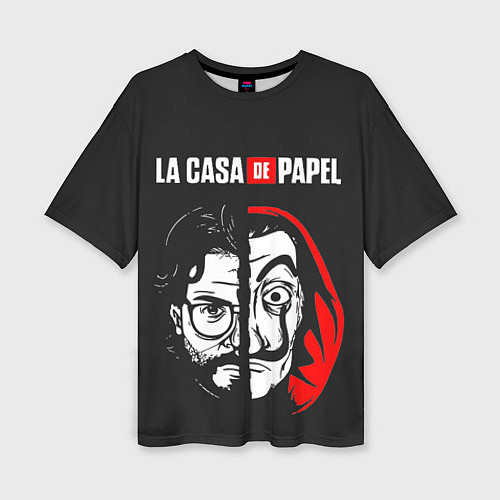 Женская футболка оверсайз La casa de papel / 3D-принт – фото 1