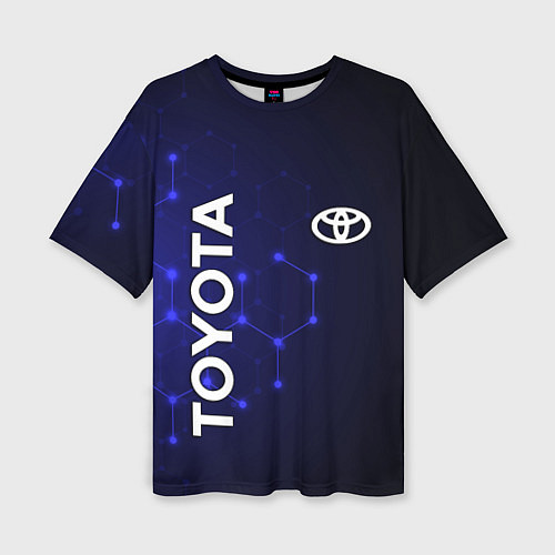 Женская футболка оверсайз TOYOTA / 3D-принт – фото 1